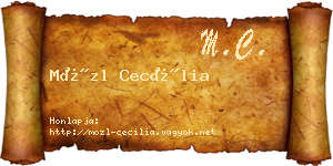 Mözl Cecília névjegykártya